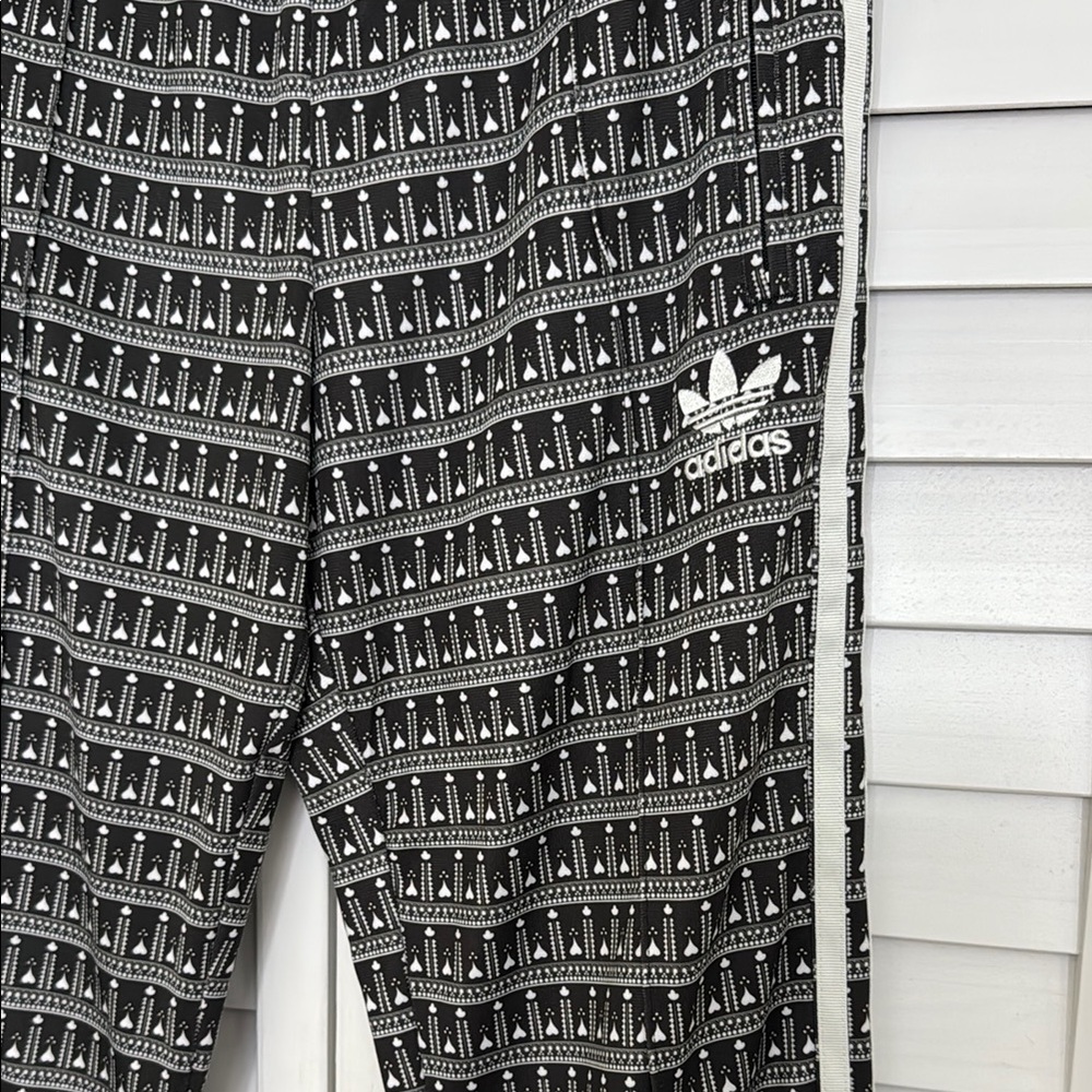 Adidas Black and White Casual Flared Bottoms - Picture 2 of 5